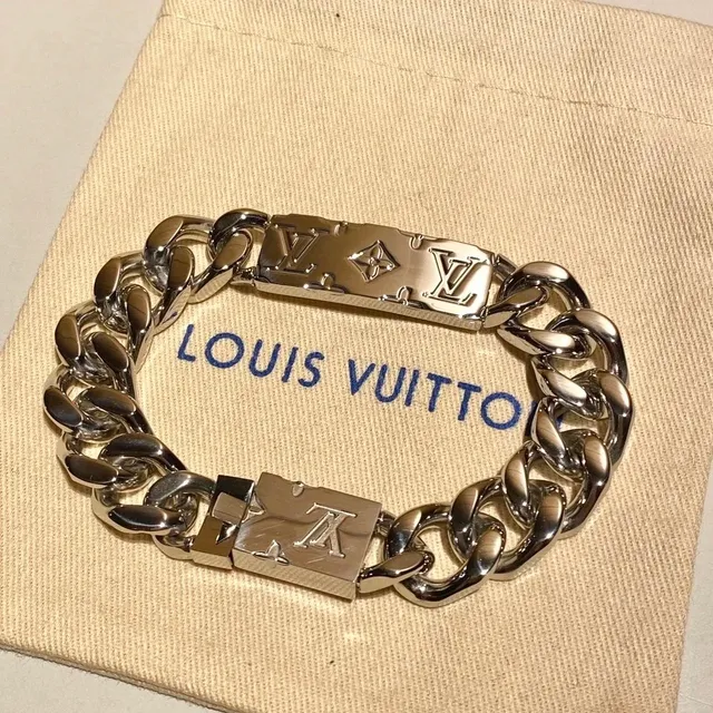 Louis Vuitton Chain Bracelet LV Logo