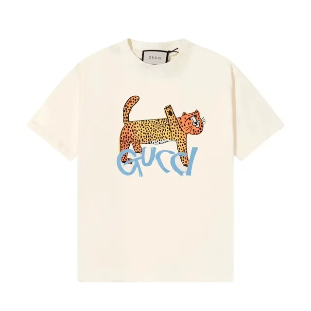 Gucci T-Shirt Leopard Cat Print