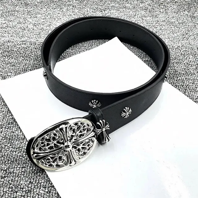 【8颗星椭圆】十字架铆钉圣剑腰带