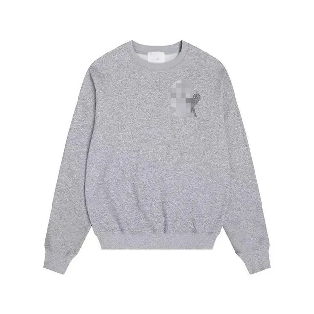 Crewneck Sweatshirt Heather Grey with Pixelated Graphic
