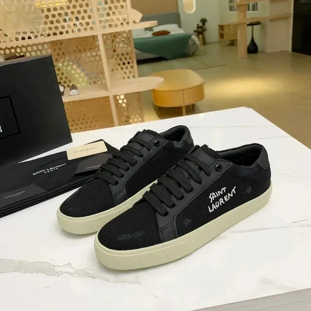 Saint Laurent SL/06 Low Canvas Logo