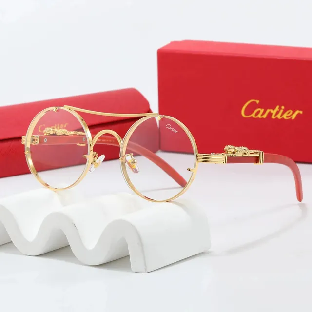 Cartier Juste Un Clou Optical Gold Frame with Red Temples