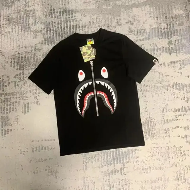 BAPE Shark Hoodie Tee Zipper Shark Face