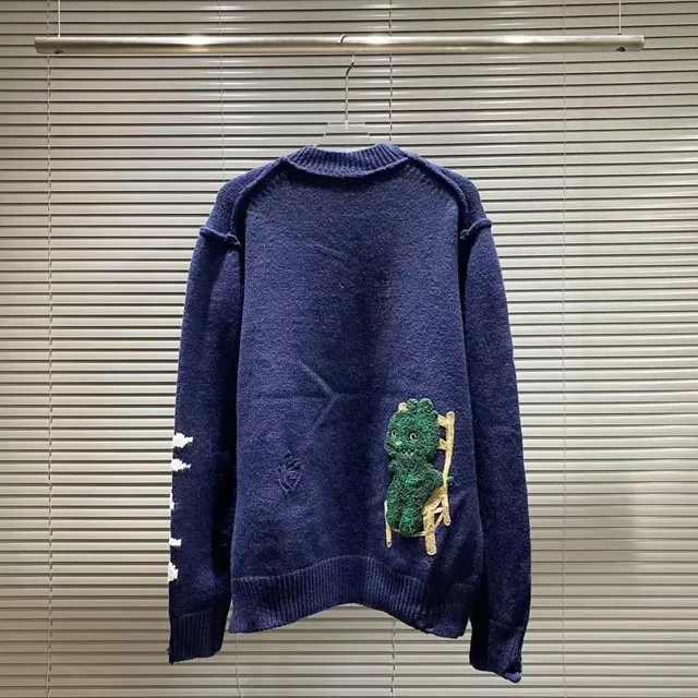 Balenciaga Knit Sweater Monster Appliqué