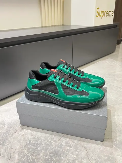 Supreme Prada Linea Rossa Sneaker Glossy Green and Black