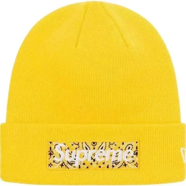 Supreme × New Era Box Logo Beanie Bandana Print