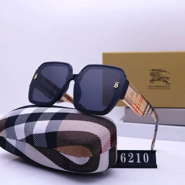 Burberry Square Sunglasses Checkered Temple