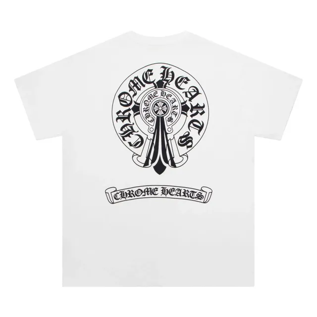 Chrome Hearts Graphic Tee Cross Logo Print