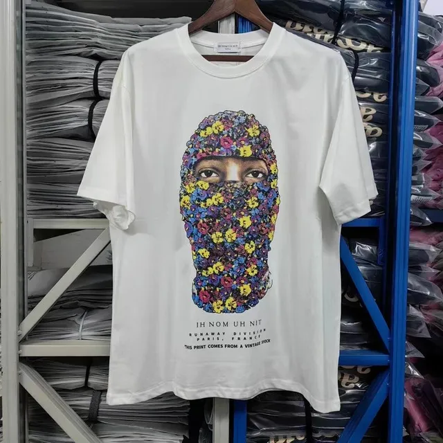 Ih Nom Uh Nit Floral Balaclava Tee Vintage Stock Print