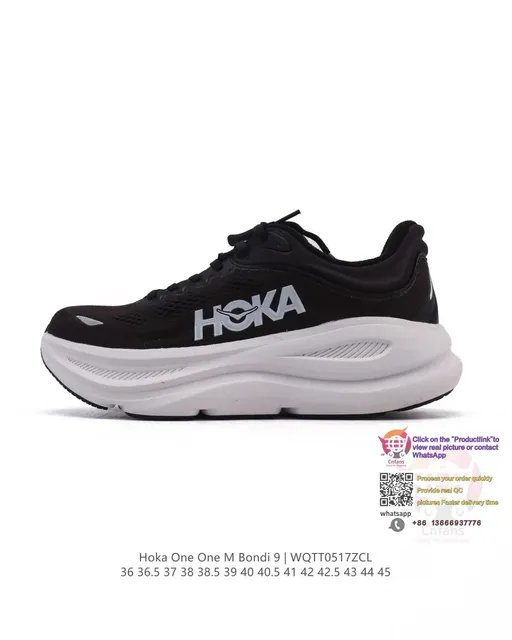 Hoka One One M Bondi 9 Black/White