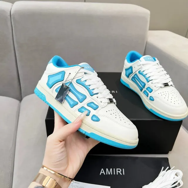 Amiri Bone Sneaker White and Blue