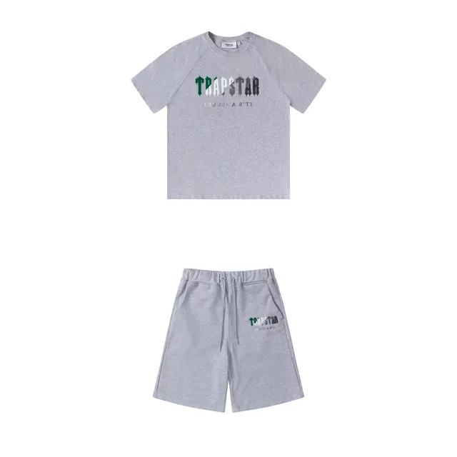 Corteiz Raglan Tee & Shorts Set Trapstar Logo