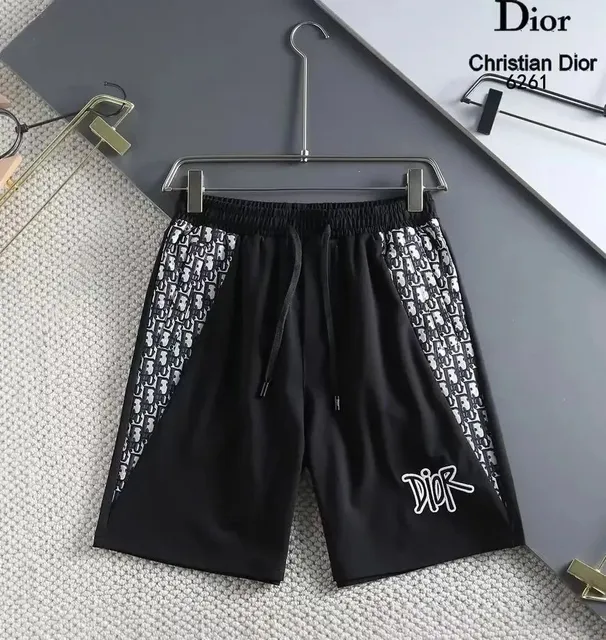 Logo-Print Shorts Oblique Dior Oblique Panels