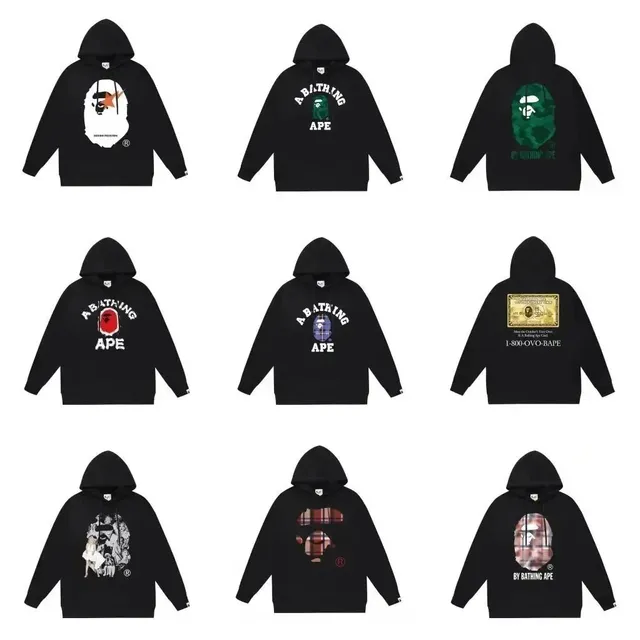 BAPE Hoodie Graphic Print
