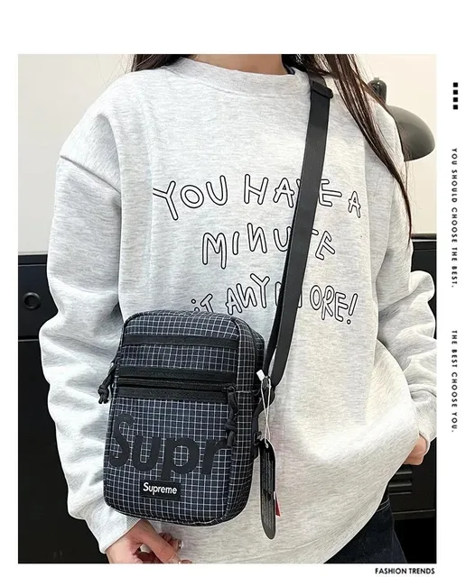 Supreme Shoulder Bag Grid Check