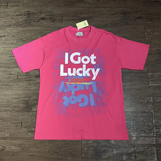 Vetements × Fear of God Essentials I Got Lucky Tee Spray Paint Graphic