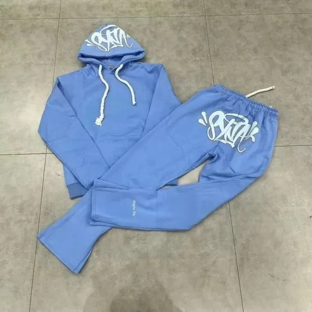 Syna World Hoodie and Joggers Set Graffiti Logo