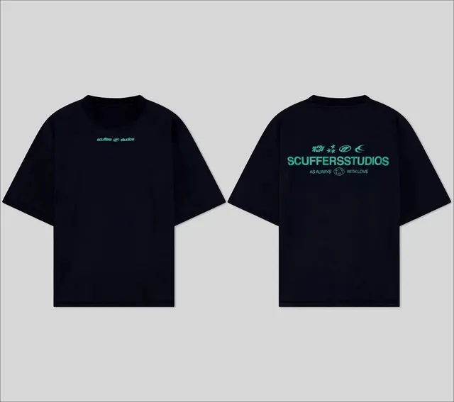Scuffers Graphic Tee Neon Green Logo