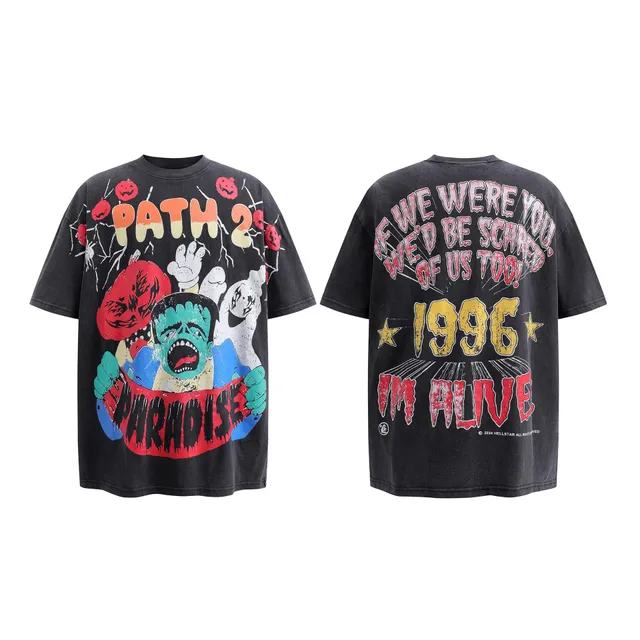 Hellstar Graphic Tee Paradise Horror Print