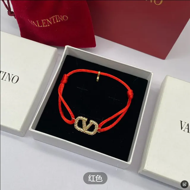 Valentino VLogo Bracelet Crystal-Embellished