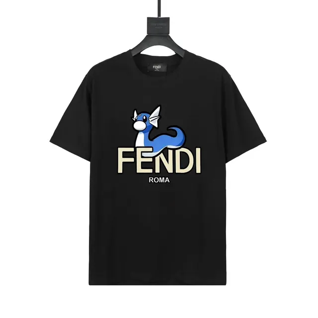 Fendi × Pokémon Graphic T-Shirt Dragonite Print