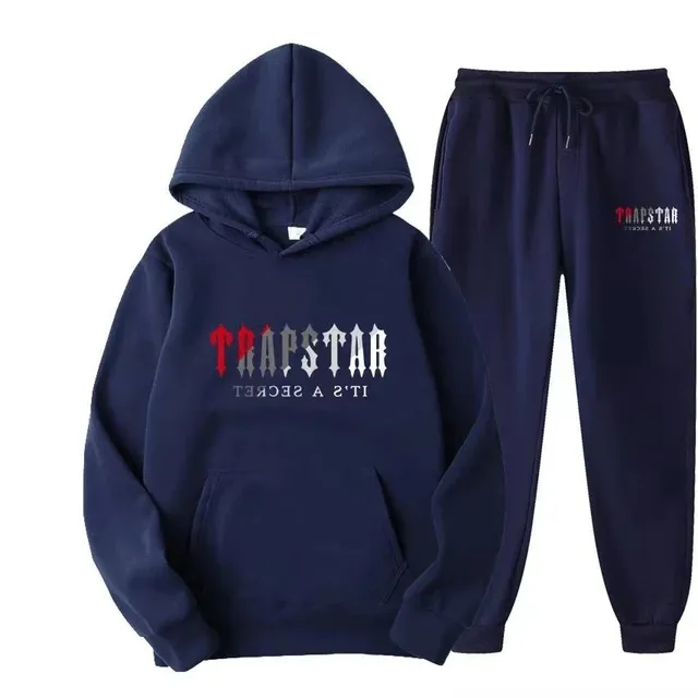 Hoodie and Joggers Set TRAPSTAR Logo Print