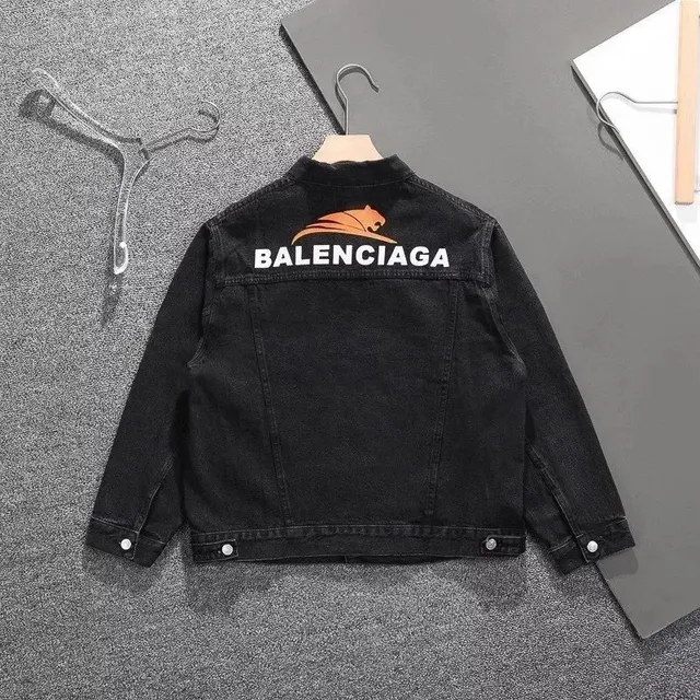 Balenciaga Denim Jacket Tiger Logo
