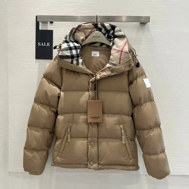 Burberry Puffer Jacket Checkered Hood