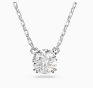 White gold 8 prong necklace
