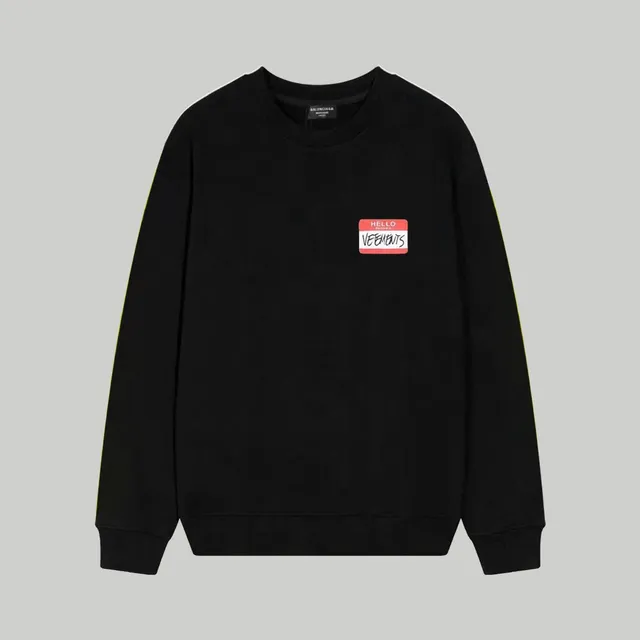 Balenciaga Crewneck Sweatshirt Hello Vetements Patch