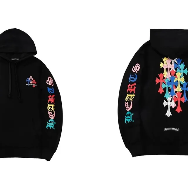 Chrome Hearts Hoodie Multi-Color Cross Print