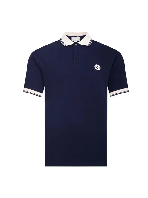 Gucci Polo Shirt Contrast Collar and Cuffs
