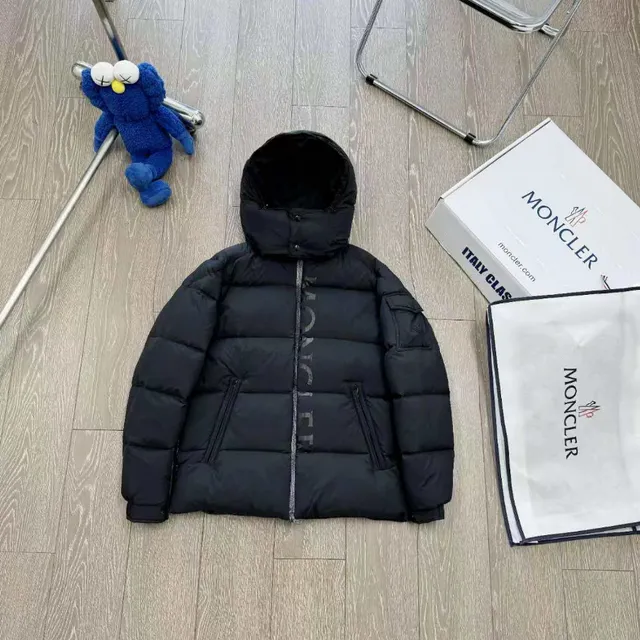 Moncler Padded Hooded Jacket Logo-Print