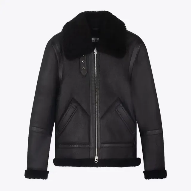 Acne Studios Aviator Jacket Shearling Collar