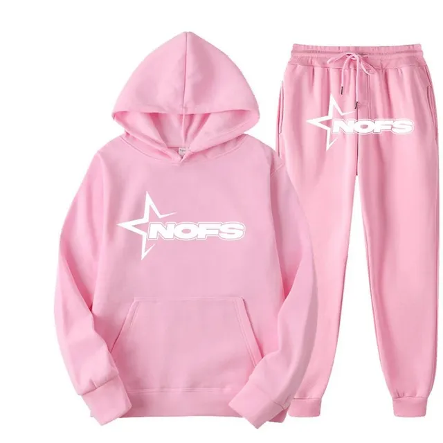 Corteiz Hoodie and Joggers Set Star Logo