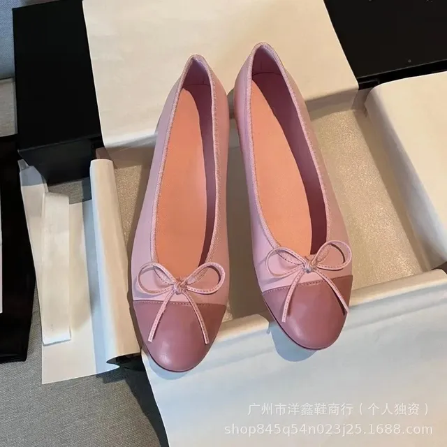 Chanel Bow Loafer Two-Tone Pink