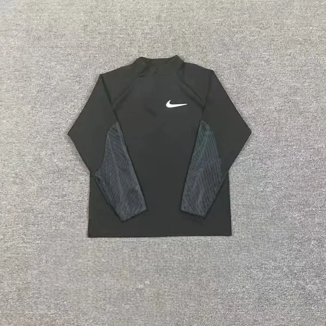 Nike Tech Fleece Half-Zip Black with Patterned Sleeves