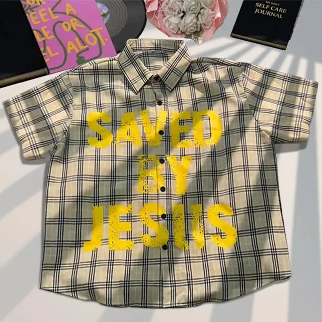 Fear of God Essentials Saved By Jesus Print Short-Sleeve Shirt