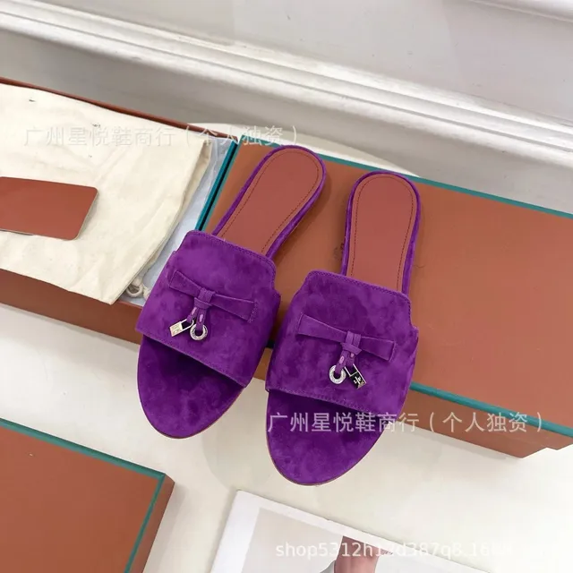 Hermès Oran Slide Velvet Bow with Padlock
