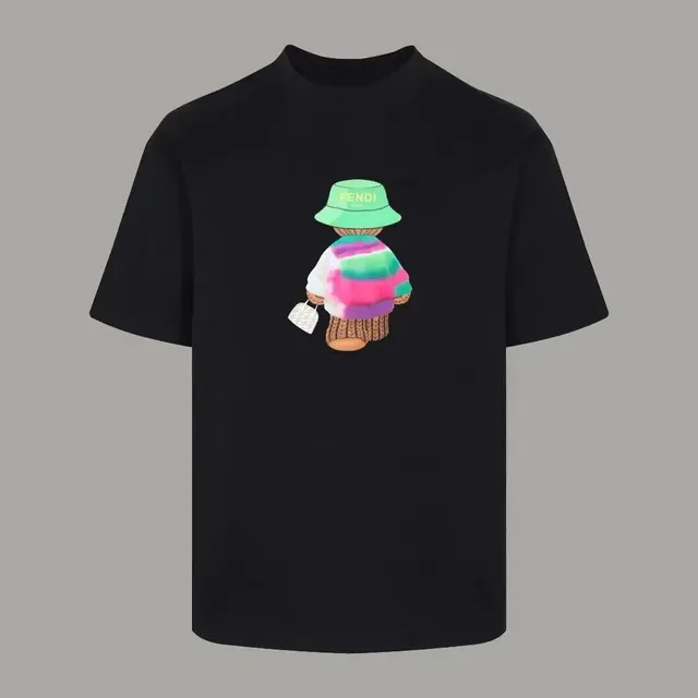 Fendi Graphic Tee Bear Print