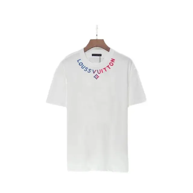 Louis Vuitton T-Shirt Multi-Color Logo Neck
