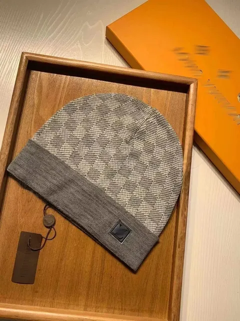 Louis Vuitton Knit Beanie Damier Pattern