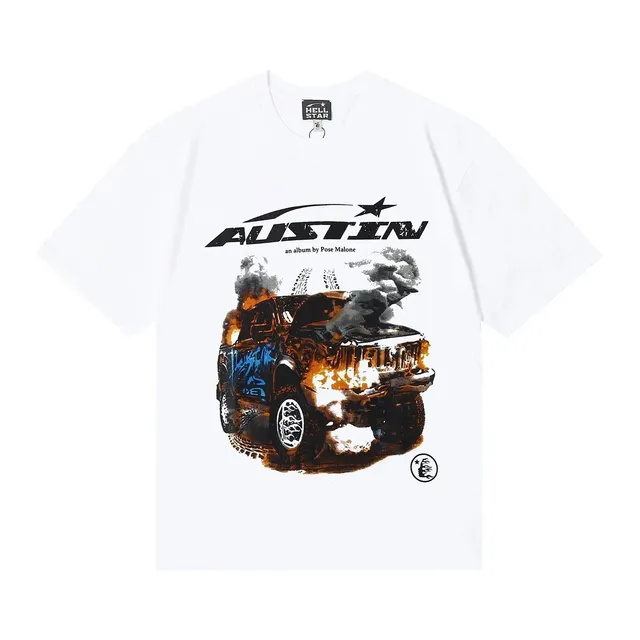 Hellstar Austin Tee Burning Truck Graphic