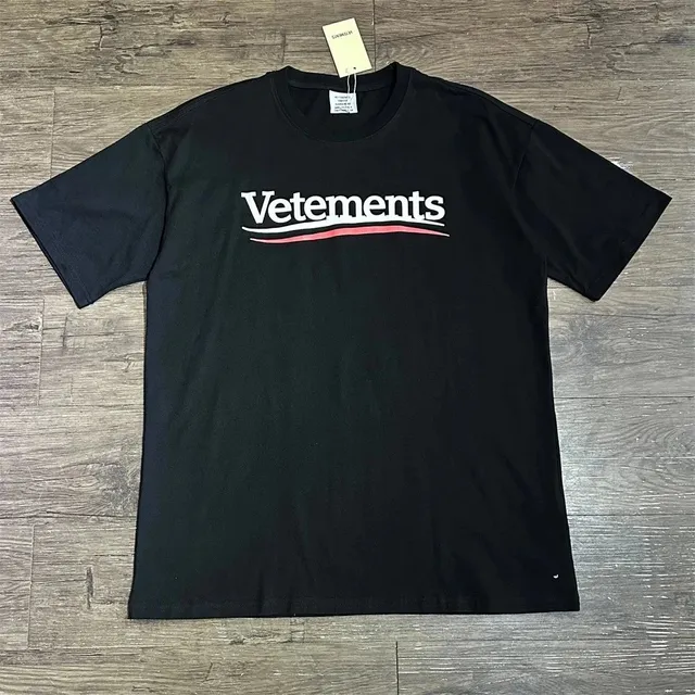 Vetements Logo Tee White and Red Logo
