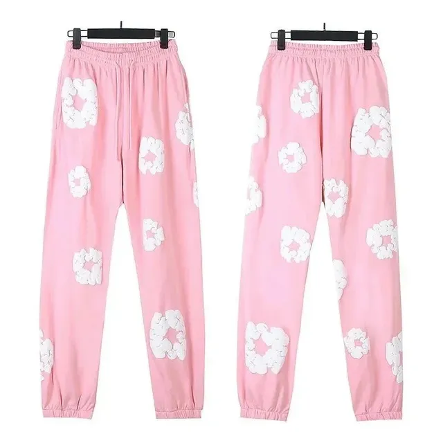 Jogger Pants Floral Appliqué