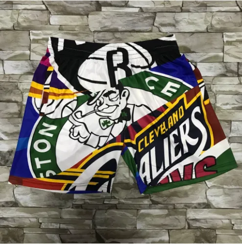 NBA × Adidas Team Graphic Shorts Cleveland Cavaliers x Boston Celtics Collage