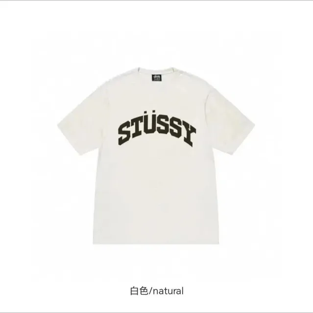 Stüssy Arch Logo Tee Natural