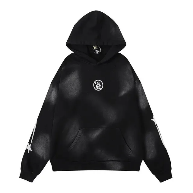 Corteiz Hoodie Spray-Dye Star Logo