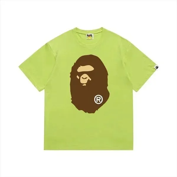 BAPE Shark Tee Lime Green Ape Head
