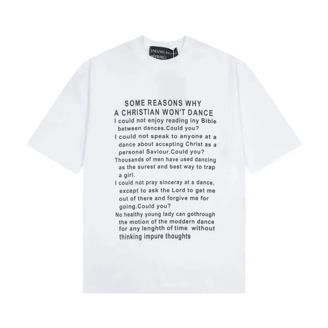 Enfants Riches Déprimés Graphic T-Shirt Some Reasons Why A Christian Won't Dance